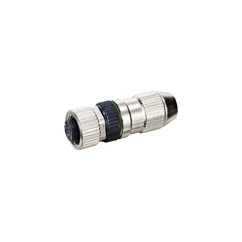1 pcs - Murrelektronik Circular Connector, 4 Contacts, Cable Mount, M12 Connector, Socket, Male, IP67, 7000 Series