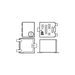 1 pcs : 3223G-1-503E - Trimmer Resistors - SMD 3MM SQ MT CERMET TRIMMER