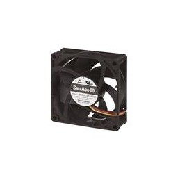 1 pcs : 9RA0812M40011 - DC Fans DC Axial Fan, 80x80x25mm, 12VDC, Low Noise, Ribless, Tachometer