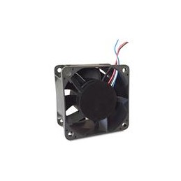 1 pcs : OD6025-60LB - DC Fans DC Fan, 60x60x25mm, 60VDC, 26CFM, 37dBA, Ball, 2xWire Red (+) Black (-)