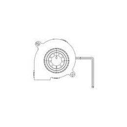 1 pcs : EF50151BX-1B00U-A99 - Blowers & Centrifugal Fans Blower, 50x50x15mm, 12VDC, 5.4CFM, 0.97'H2O, Ball, Wire, Auto Restart