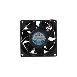 1 pcs : OD8038-12HHBVXE - DC Fans Vane Axial Fan, 80x80x38mm, 12VDC, 130CFM, 42W, 66.5dBA, 2'H2O, High Performance