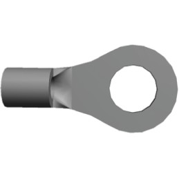 100 pcs - TE Connectivity, Budget Uninsulated Ring Terminal, M3.5 (6) Stud Size, 0.1mm² to 0.4mm² Wire Size
