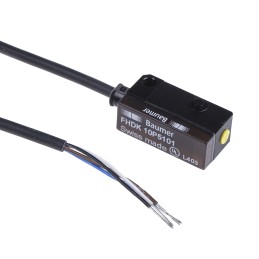 1 pcs - Baumer Diffuse Photoelectric Sensor, Block Sensor, 20 mm - 120 mm Detection Range