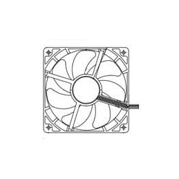 1 pcs : 9S1212P4M011 - DC Fans DC Axial Fan, 120x120x25mm, 12VDC, Silent Series, Ribless, Tachometer, PWM
