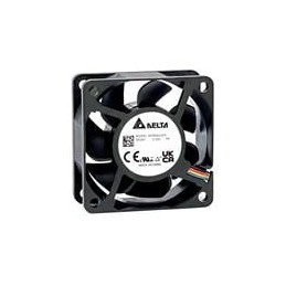 1 pcs : QFR0624DHP0 - DC Fans DC Axial Fan, 60x60x25mm, 24VDC, 49.5CFM, 8.4W, 55dBA, 10600RPM, Tach/PWM