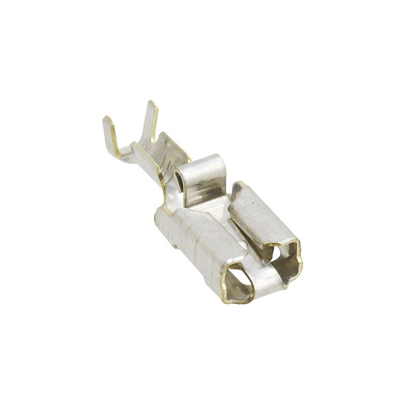 100 pcs - TE Connectivity Positive Lock .250 Mk I Series Female Crimp Terminal, 20AWG Min, 15AWG Max
