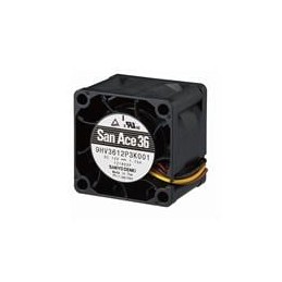 1 pcs : 9HV3612P3K001 - DC Fans Axial Fan, 36x36x28mm, 12VDC, 25.4CFM, High Static Pressure, Rib, Ball, Tach/PWM