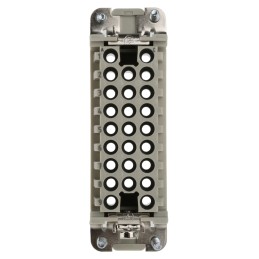 1 pcs - HARTING Heavy Duty Power Connector Insert, 10A, Female, Han D Series, 25 Contacts