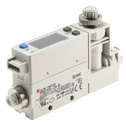 1 pcs - SMC Compact Mount Flow Controller, 0.2 - 10 L/min, PNP Output, 24 V dc, 4 mm Pipe