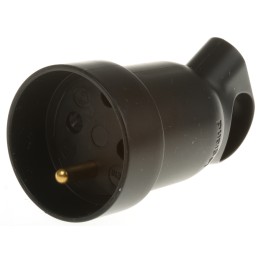 1 pcs - French Mains Connector, 16A, Cable Mount, 250 V ac