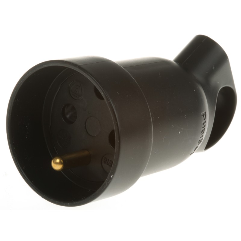 1 pcs - French Mains Connector, 16A, Cable Mount, 250 V ac