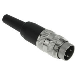 1 pcs - Amphenol, C 091 A 3 Pole M16 Din Plug, 5A, 300 V ac, Male, Cable Mount