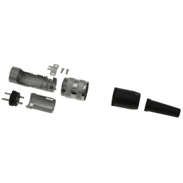 1 pcs - Amphenol, C 091 A 3 Pole M16 Din Plug, 5A, 300 V ac, Male, Cable Mount