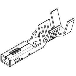 100 pcs - Molex VersaBlade Series Female Crimp Terminal, 18AWG Min, 14AWG Max