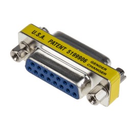 1 pcs - RS PRO D Sub Adapter Female 15 Way D-Sub to Female 15 Way D-Sub