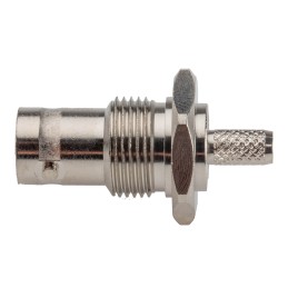 1 pcs - RS PRO, jack Panel Mount BNC Connector, 50Ω, Crimp Termination, Straight Body