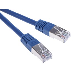 1 pcs - RS PRO Cat6 Male RJ45 to Male RJ45 Ethernet Cable, S/FTP, Blue PVC Sheath, 2m