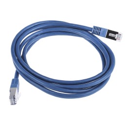 1 pcs - RS PRO Cat6 Male RJ45 to Male RJ45 Ethernet Cable, S/FTP, Blue PVC Sheath, 2m