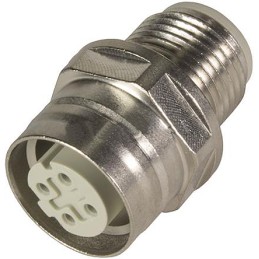 1 pcs - Harting 4 Pole M12 Socket to 4 Pole M12 Plug Adapter