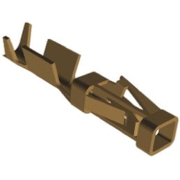 10 pcs - TE Connectivity AMPMODU Short Point Series Female Crimp Terminal, 24AWG Min, 20AWG Max