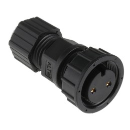 1 pcs - Amphenol Industrial Circular Connector, 2 Contacts, Cable Mount, Socket, Female, IP67