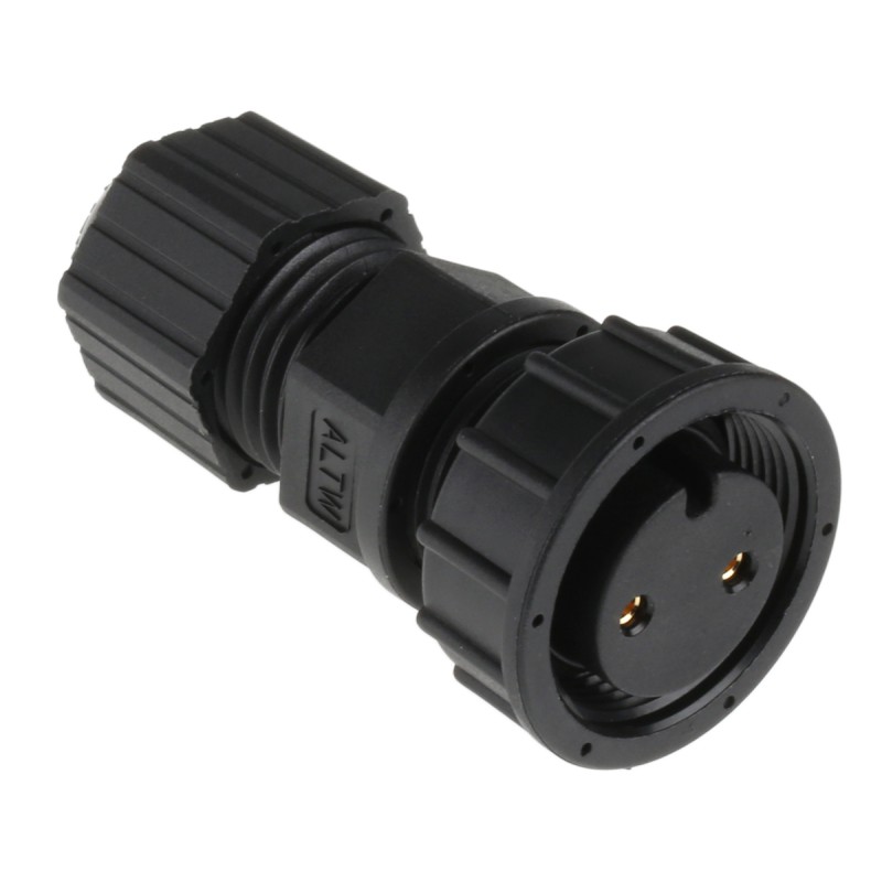 1 pcs - Amphenol Industrial Circular Connector, 2 Contacts, Cable Mount, Socket, Female, IP67