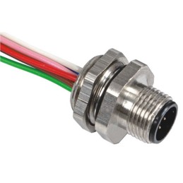 1 pcs - RS PRO Circular Connector, 8 Contacts, Panel Mount, M12 Connector, Plug, Male, IP67