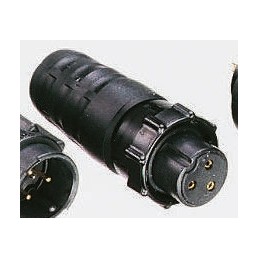 1 pcs - Switchcraft Circular Connector, 3 Contacts, Cable Mount, Socket, Female, IP68, IP69K, EN3 Series