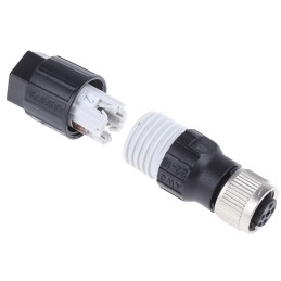 1 pcs - Phoenix Contact Circular Connector, 4 Contacts, M12 Connector, Socket, Female, IP65, IP67, SACC Series
