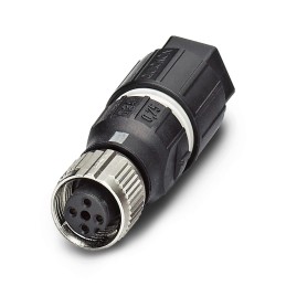 1 pcs - Phoenix Contact Circular Connector, 4 Contacts, M12 Connector, Socket, Female, IP65, IP67, SACC Series