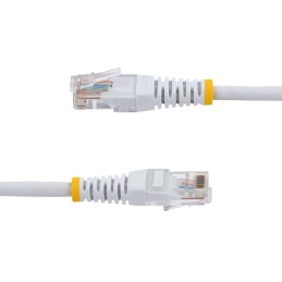 1 pcs - Startech Cat5e Straight Male RJ45 to Straight Male RJ45 Ethernet Cable, U/UTP, White PVC Sheath, 15m, CMG Rated