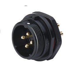 1 pcs - RS PRO Circular Connector, 4 Contacts, Panel Mount, Plug, Male, IP68