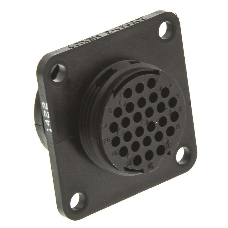 1 pcs - TE Connectivity Circular Connector, 28 Contacts, Panel Mount, Socket, Male, CPC Series 2 Series