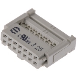 1 pcs - HARTING 14-Way IDC Connector Socket for Cable Mount, 2-Row