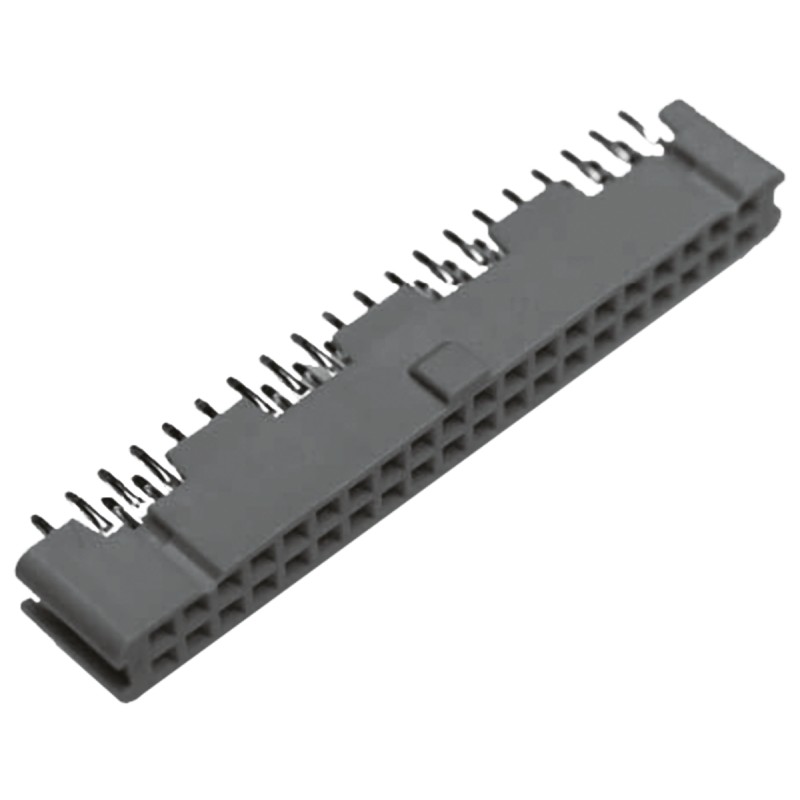 1 pcs - 3M 9100 Series Straight Through Hole Mount PCB Socket, 34-Contact, 2-Row, 2.54mm Pitch, Solder Termination