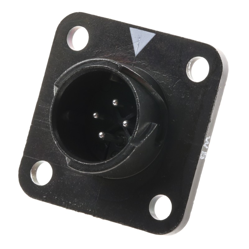 1 pcs - Hirose Circular Connector, 4 Contacts, Panel Mount, Miniature Connector, Socket, Male, IP67, IP68, HR34B Series