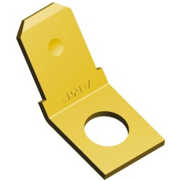 100 pcs - TE Connectivity FASTON .250 Uninsulated Male Spade Connector, PCB Tab, 6.35 x 0.81mm Tab Size