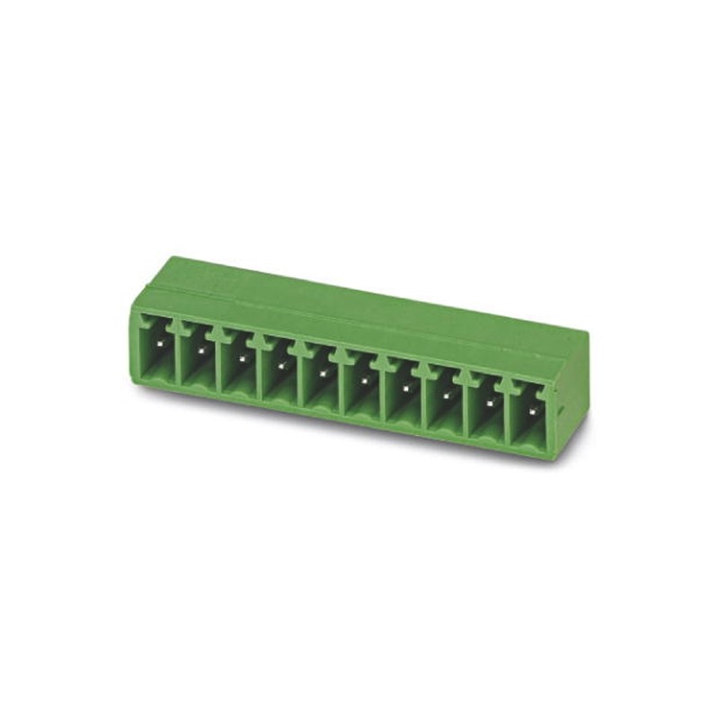 1 pcs - Phoenix Contact 3.81mm Pitch 9 Way Right Angle Pluggable Terminal Block, Header, Through Hole, Solder Termination