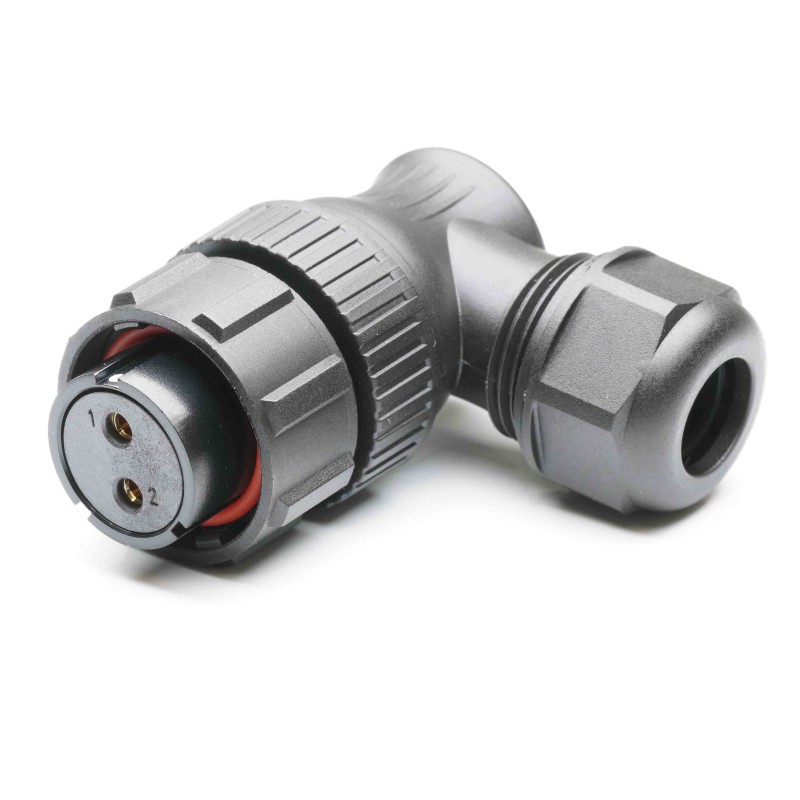 1 pcs - RS PRO Circular Connector, 2 Contacts, Cable Mount, Socket, Female, IP67