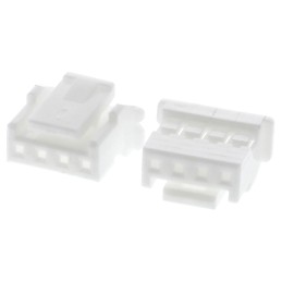 100 pcs - JST, PA Female Connector Housing, 2mm Pitch, 4 Way, 1 Row