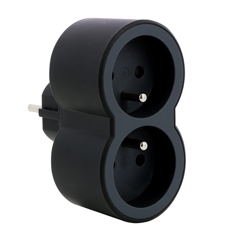 1 pcs - Legrand French / German Multi Outlet Plug, 16A, Plug-In