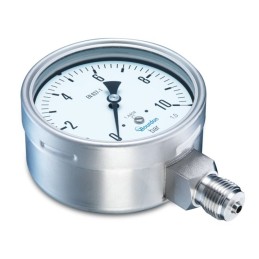 1 pcs - Bourdon G 1/2 Analogue Pressure Gauge 400bar Bottom Entry, MEX5-D31.B38, 0bar min.