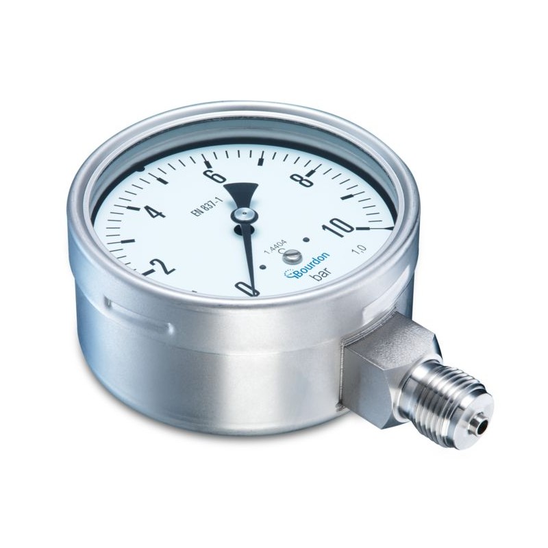 1 pcs - Bourdon G 1/2 Analogue Pressure Gauge 400bar Bottom Entry, MEX5-D31.B38, 0bar min.