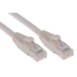 1 pcs - RS PRO Cat5e Male RJ45 to Male RJ45 Ethernet Cable, U/UTP, White PVC Sheath, 5m