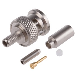 1 pcs - Radiall, Plug Cable Mount BNC Connector, 75Ω, Crimp Termination, Straight Body