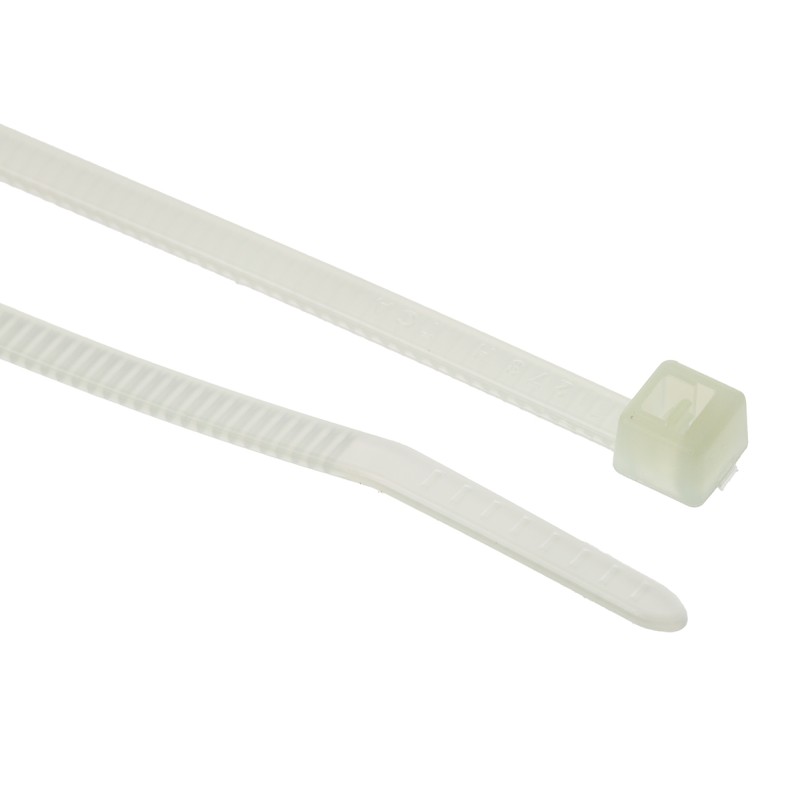 1 Bag of 100 - HellermannTyton Cable Tie, Inside Serrated, 150mm x 3.5 mm, Natural Polyamide 6.6 (PA66), Pk-100
