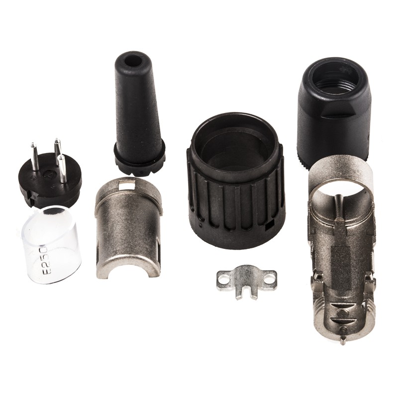 1 pcs - Amphenol, C 091 B 3 Pole M16 Din Plug, 5A, 300 V ac, Male, Cable Mount