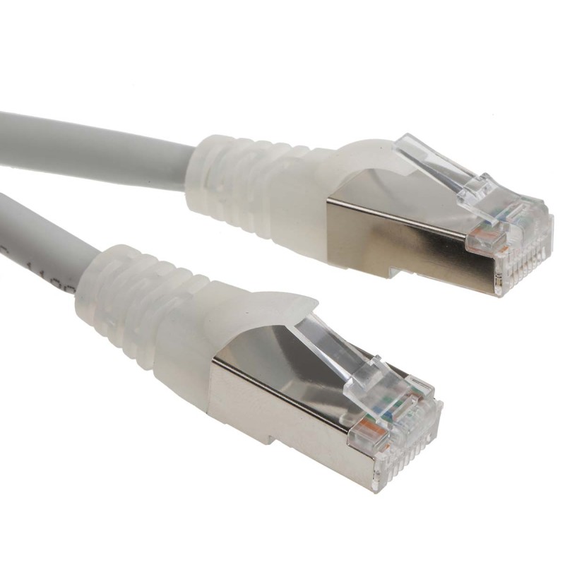 1 pcs - RS PRO Cat6 Male RJ45 to Male RJ45 Ethernet Cable, F/UTP, Grey LSZH Sheath, 3m