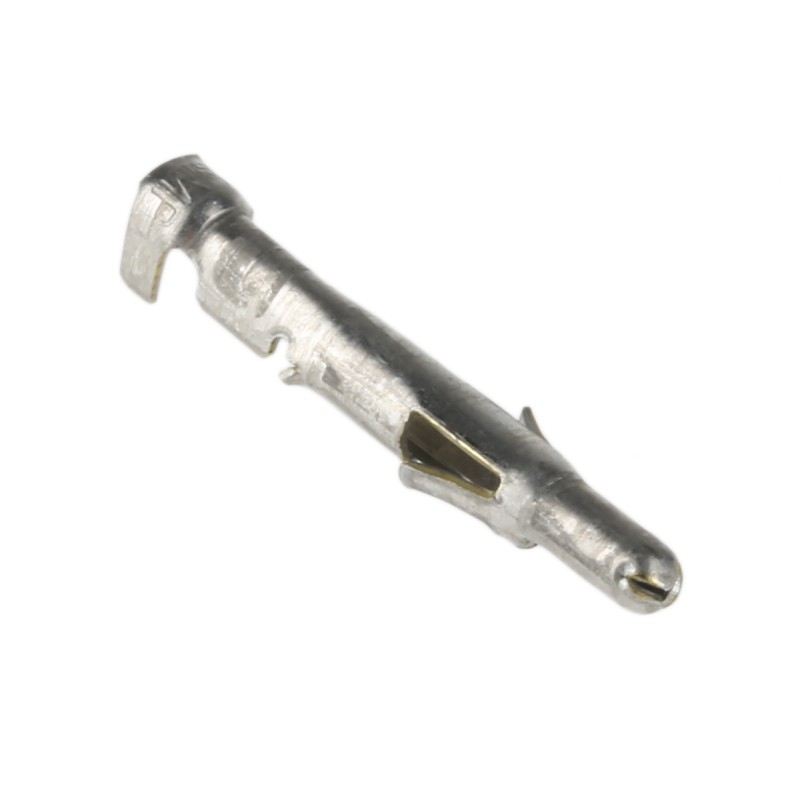 100 pcs - TE Connectivity Universal MATE-N-LOK Series Male Crimp Terminal, 24AWG Min, 18AWG Max